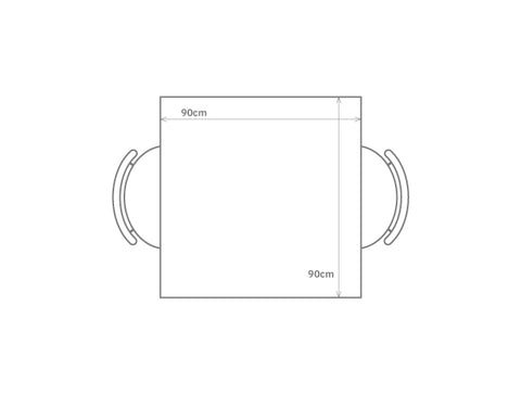 2人用 (幅90cm×奥行90cm)